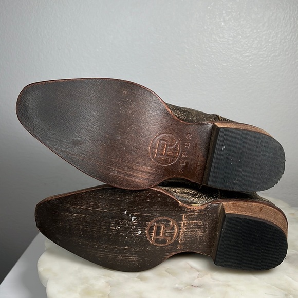 Roper Womens Dusty Distressed Snip Toe Casual Boots Ankle Low Heel 1-2 - Picture 12 of 16